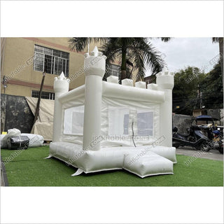 Mini White Bouncy Castle Jumping Party Best Inflatable Bounce House For Kids Birthday