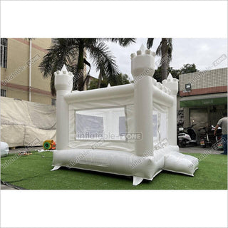 Mini White Bouncy Castle Jumping Party Best Inflatable Bounce House For Kids Birthday