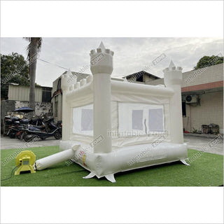 Mini White Bouncy Castle Jumping Party Best Inflatable Bounce House For Kids Birthday