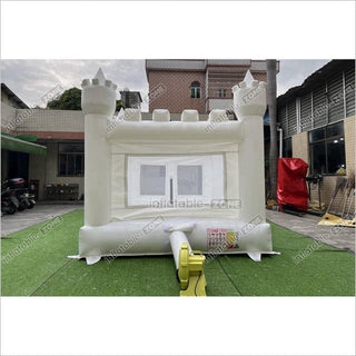 Mini White Bouncy Castle Jumping Party Best Inflatable Bounce House For Kids Birthday