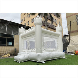 Mini White Bouncy Castle Jumping Party Best Inflatable Bounce House For Kids Birthday