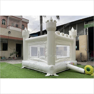 Mini White Bouncy Castle Jumping Party Best Inflatable Bounce House For Kids Birthday