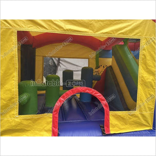 Commercial Moonwalks Inflatable Bouncers Huge Jumping Castle Combo Slide Backyard Bounce House Outdoor Play