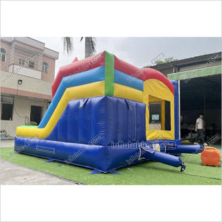 Commercial Moonwalks Inflatable Bouncers Huge Jumping Castle Combo Slide Backyard Bounce House Outdoor Play