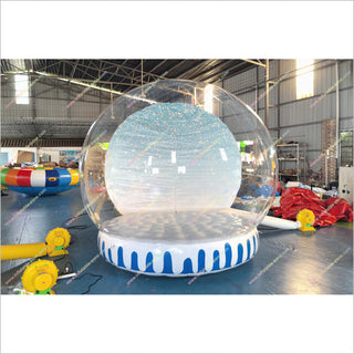 Outdoor Christmas Snow Globe Inflatables Human Size Cool Snowglobes Photo Booth Rental Near Me - Inflatable-Zone