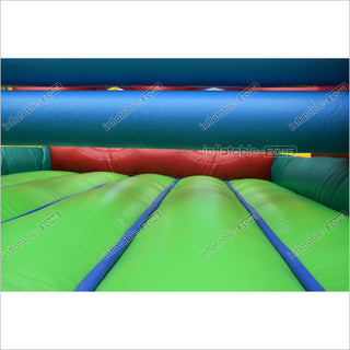 Commercial Bounce House Obstacle Course Outdoor Inflatable Assault Course Moonwalk Obstacle Course Rental