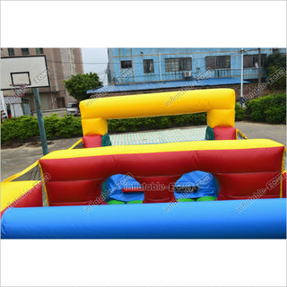 Commercial Bounce House Obstacle Course Outdoor Inflatable Assault Course Moonwalk Obstacle Course Rental