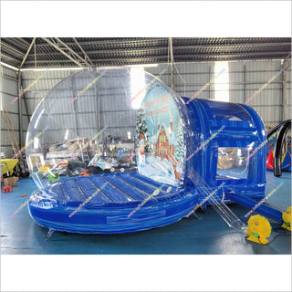 Outdoor Inflatable Christmas Snow Globe Custom Backdrop Human Size Snow Globe Photo Booth For Party - Inflatable-Zone