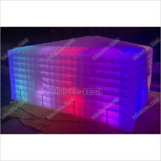 Large Outdoor Inflatable Night Club Inflatable Air Cube Tent LED Wedding Igloo Inflatable Tent For Party Event