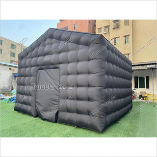 Outdoor Inflatable Nightclub Tent Commercial Black Backyard Blow Up Club Inflatable Party Cube Disco Bar Tent