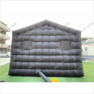 Outdoor Inflatable Nightclub Tent Commercial Black Backyard Blow Up Club Inflatable Party Cube Disco Bar Tent