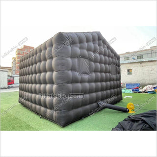 Outdoor Inflatable Nightclub Tent Commercial Black Backyard Blow Up Club Inflatable Party Cube Disco Bar Tent