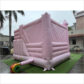 Commercial Pink Bouncy Castle With Slide Combo Wedding Inflatable Jumper Bounce House Play Near Me