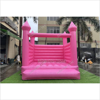 Pink Wedding Inflatable Bouncy Castle Backyard Bounce House For Outdoor Jumping Castle