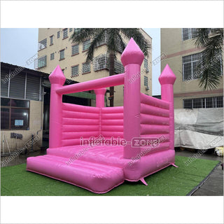 Pink Wedding Inflatable Bouncy Castle Backyard Bounce House For Outdoor Jumping Castle