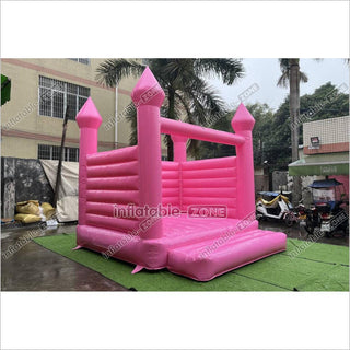 Pink Wedding Inflatable Bouncy Castle Backyard Bounce House For Outdoor Jumping Castle