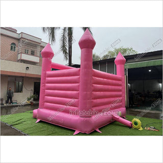 Pink Wedding Inflatable Bouncy Castle Backyard Bounce House For Outdoor Jumping Castle