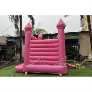 Pink Wedding Inflatable Bouncy Castle Backyard Bounce House For Outdoor Jumping Castle