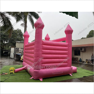 Pink Wedding Inflatable Bouncy Castle Backyard Bounce House For Outdoor Jumping Castle