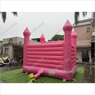 Pink Wedding Inflatable Bouncy Castle Backyard Bounce House For Outdoor Jumping Castle