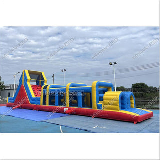 Team Playground Inflatable Obstacle Course Kids Commercial Bouncy Jumping Castle Outdoor Obstacle Course Equipment