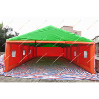 Portable Party Inflatable Event Tent Blow Up Carport Car Garage Tent Green And Orange Inflatable Tent Sale