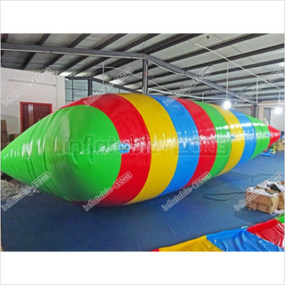 Inflatable Multicolor Rainbow Color Water Pillow, Big Pillow Inflatable Crazy Water Jumping