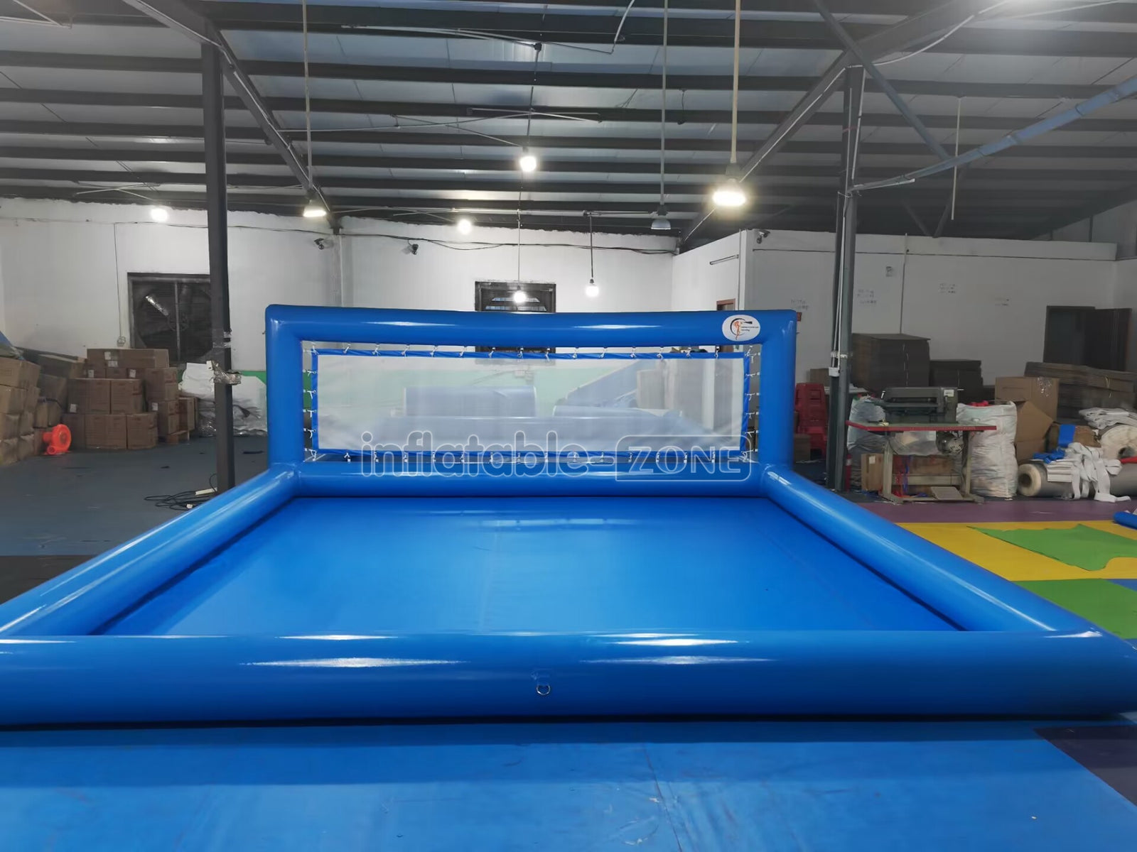 Inflatable volleyball court pool blow up water volleyball court inflat