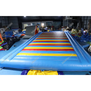 Rainbow Outdoor Inflatable Jump Pad For Kids PVC Tarpaulin Inflatable Jump Bag