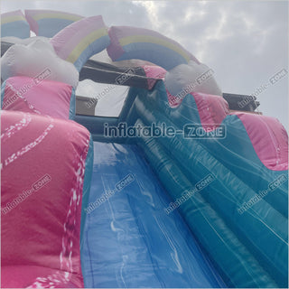 Imperfectly Perfect Rainbow Water Slide Inflatable Bounce Pool Outdoor Waterslide Birthday Party