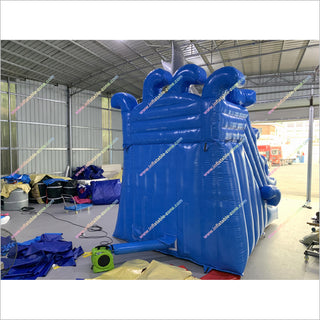 Shark Escape Inflatable Slide Hire Commercial Indoor Playground Equipment Large Bouncy Castle With Slide