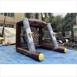 Single Inflatable Axe Throwing Sport Game Athletic Target Shoot Throw Toss Dart Backyard Fun