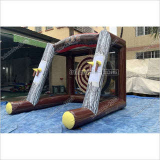 Single Inflatable Axe Throwing Sport Game Athletic Target Shoot Throw Toss Dart Backyard Fun