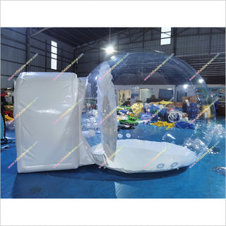 Snow Globe Inflatable Outdoor Blow Up Bubble House Yard Inflatable Snow Globe Party Photo Booth Rental