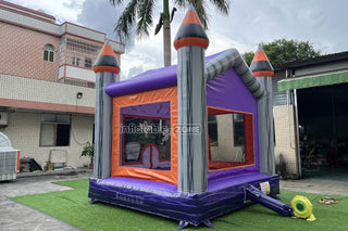 Spooky Halloween Haunted House Happy Hop Bouncy Castle Inflatable Ghost Pumpkin Jumping Bouncer Party