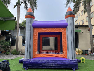 Spooky Halloween Haunted House Happy Hop Bouncy Castle Inflatable Ghost Pumpkin Jumping Bouncer Party