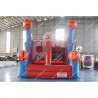 Sport Party Inflatable Basketball Target Shooting Game Fun And Fitness Inflatable Basketball Hoop Bounce Playhouse