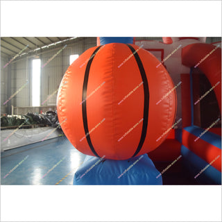 Sport Party Inflatable Basketball Target Shooting Game Fun And Fitness Inflatable Basketball Hoop Bounce Playhouse