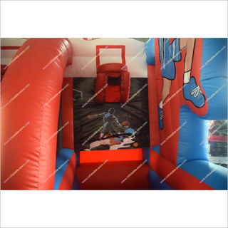 Sport Party Inflatable Basketball Target Shooting Game Fun And Fitness Inflatable Basketball Hoop Bounce Playhouse