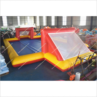 Sport Playground Indoor Soccer Pitch Rentals Inflatable Water Soap Football Field Equipment - Inflatable-Zone