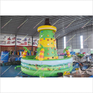 Sport Rock Climbing Center Inflatable Jungle Monkey Climbing Toys Mountains Wall Bouncy Game - Inflatable-Zone