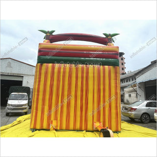 Sunny Fun Inflatable Water Slide Commercial Grade Inflatable Double Water Slide With Splash Pool