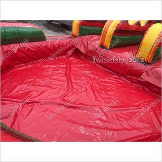 Sunny Fun Inflatable Water Slide Commercial Grade Inflatable Double Water Slide With Splash Pool