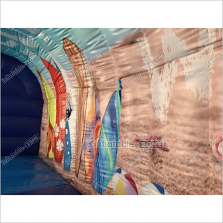 Commercial Inflatable Surf Boards Inflatable Water Slides Giant Moonwalk Water Slide With Inflatable Pool