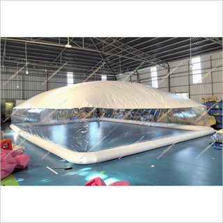 Portable Transparent Swimming Pool Inflatable Cover White Ceiling Tent Big Inflatable Bubble Dome Tents For Sale