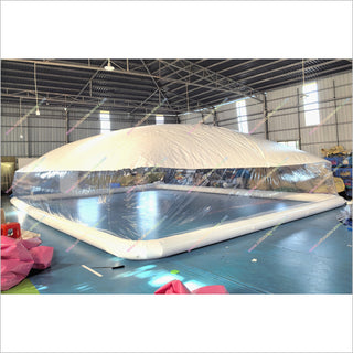 Portable Transparent Swimming Pool Inflatable Cover White Ceiling Tent Big Inflatable Bubble Dome Tents For Sale