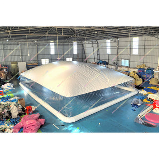 Portable Transparent Swimming Pool Inflatable Cover White Ceiling Tent Big Inflatable Bubble Dome Tents For Sale