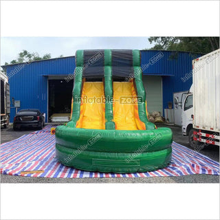 Outdoor Swimming Pool Inflatable Obstacle Course Challenge Race Interactive Large Inflatable Game Obstacle With Slide