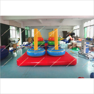 Team Building Games Inflatable Tower Of Hanoi Interactive Move Ring Toss Inflatable Sports Toys