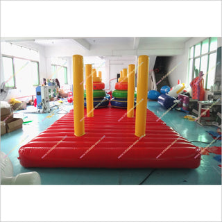 Team Building Games Inflatable Tower Of Hanoi Interactive Move Ring Toss Inflatable Sports Toys